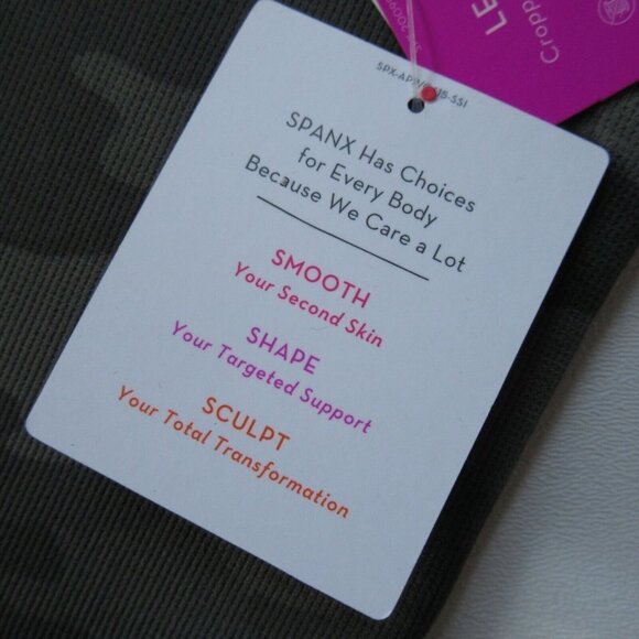 NWT SPANX Look at Me Now Seamless Cropped Leggings in Sage Camo Sz M 6-8 - Picture 4 of 8